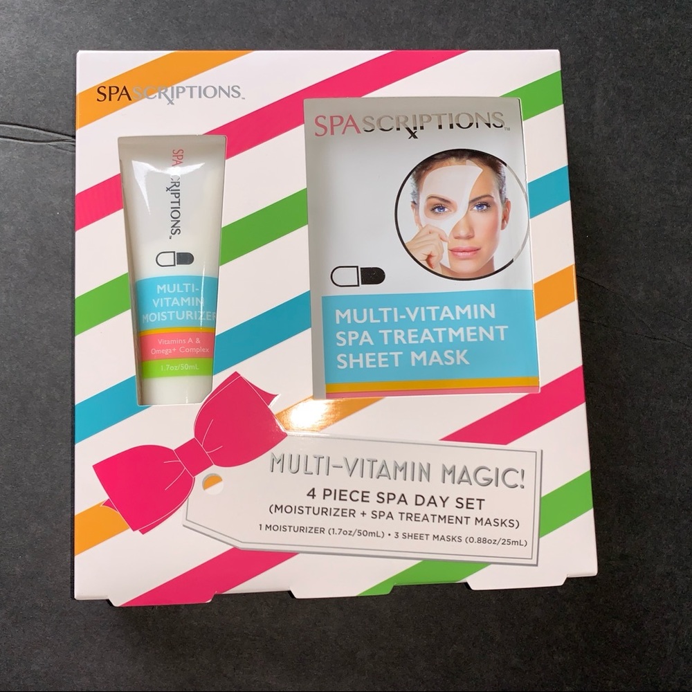 Spascriptions Multi Vitamin Spa Face Mask Set New